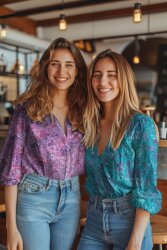 Baumwollpopeline Digital Blumen - türkis