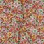 Baumwollpopeline Retro Blumen - pfirsich