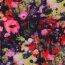 Viskose Lurex Digital Blumenkunst - dunkelblau