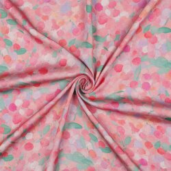 Viskosesatin Digital abstract - PINK