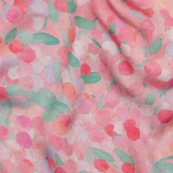 Viskosesatin Digital abstract - PINK