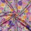 Viskosesatin Digital Blumen - LAVENDER