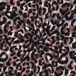 Baumwolljersey Digital Leoparden Muster