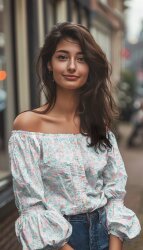 Musselin Digital Blümchen - weiß