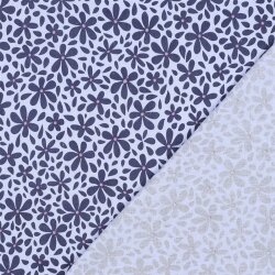 Musselin Blütenregen - helllavendel/hellblau