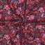 Baumwollpopeline Digital Blumen - schwarz