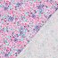 Baumwollpopeline Digital Blumen - creme