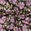 Baumwollsatin Blumen - DARK GREEN