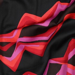Baumwollsatin abstract - DARK RED