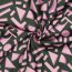 Baumwollsatin GEOMETRIC - DARK GREEN