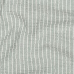 Musselin Gestreift -altgrün