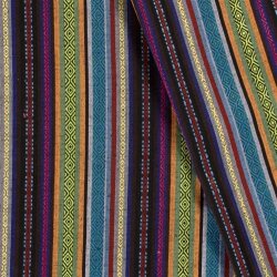 Jacquard mexikanische Streifen - dunkelblau