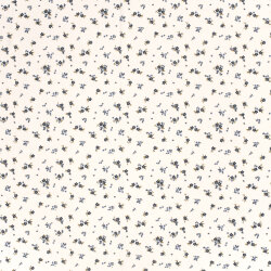 Funktions und Badeanzugstoff Recycled LSF50 blaue Blümchen - creme