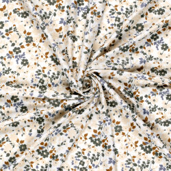 Funktions und Badeanzugstoff Recycled LSF50 Blumenranken...