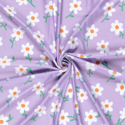 Funktions und Badeanzugstoff Recycled LSF50 Blumenregen -...