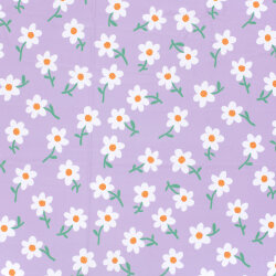Funktions und Badeanzugstoff Recycled LSF50 Blumenregen - lavendel