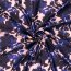 Funktions und Badeanzugstoff Recycled LSF50 Blumenschatten - dunkelblau