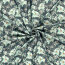 Funktions und Badeanzugstoff Recycled LSF50 Blüten - stahlblau