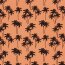 Funktions und Badeanzugstoff Recycled LSF50 Palmen - orange