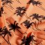 Funktions und Badeanzugstoff Recycled LSF50 Palmen - orange