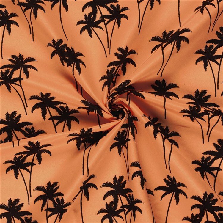Badeshorts Wasserabweisend Palmen - orange