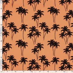 Badeshorts Wasserabweisend Palmen - orange