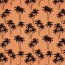 Badeshorts Wasserabweisend Palmen - orange