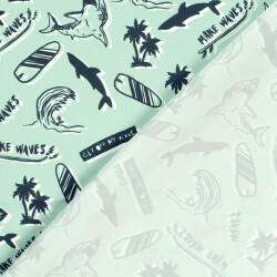 Badeshorts Wasserabweisend am Strand - mint