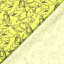 Badeshorts Wasserabweisend wilde Haie - limette