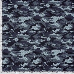 Badeshorts Wasserabweisend Camouflage - dunkelblau