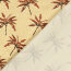 Badeshorts Wasserabweisend Palmen - beige