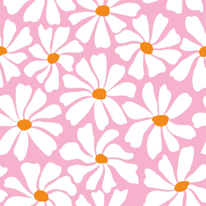 Strandtuchstoff Digital Blütenregen - rosa
