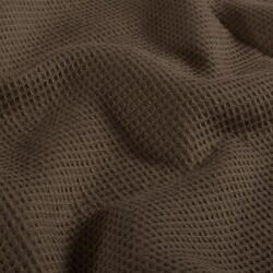 Waffelpiqué *Marie* 2mm Uni - schokobraun