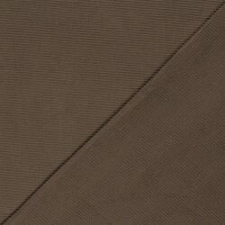 Waffelpiqué *Marie* 2mm Uni - schokobraun