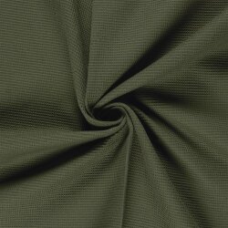 Waffelpiqué *Marie* 2mm Uni - moosgrün