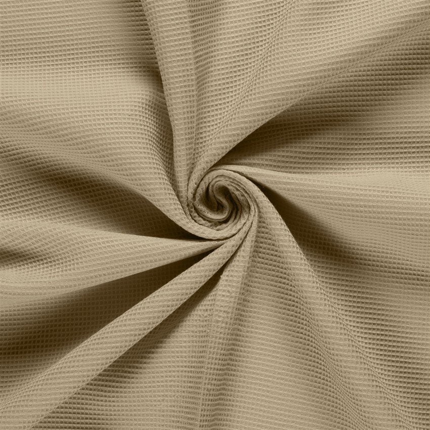 Waffelpiqué *Marie* 2mm Uni - sand