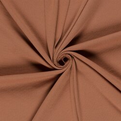 Rippenjersey *Anke* Uni - altziegelrot