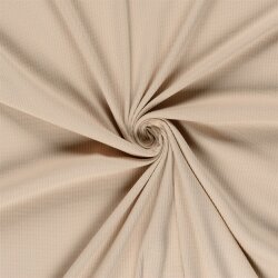 Rippenjersey *Anke* Uni - cremebeige