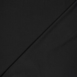 Rippenjersey *Anke* Uni - schwarz