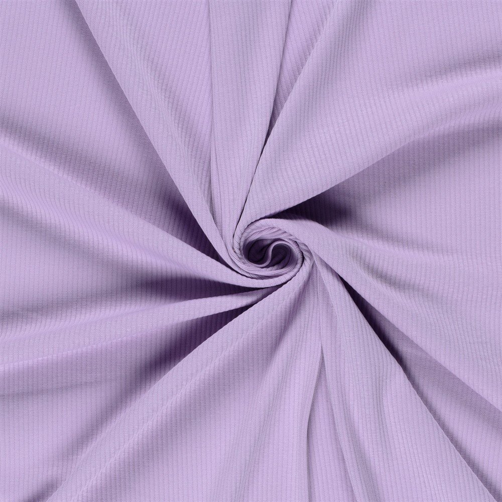 Rippenjersey *Anke* Uni - softlavendel