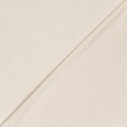 Rippenjersey *Anke* Uni - elfenbein