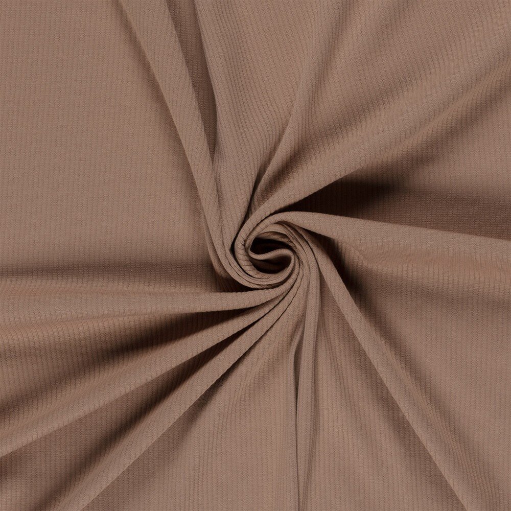 Rippenjersey *Anke* Uni - nougat