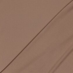 Rippenjersey *Anke* Uni - nougat