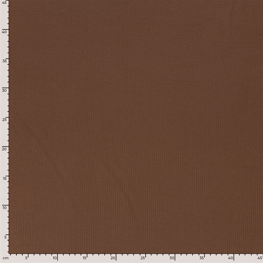 Rippenjersey *Anke* Uni - dunkelziegelrot