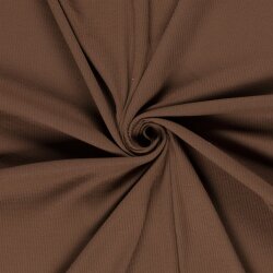 Rippenjersey *Anke* Uni - dunkelziegelrot