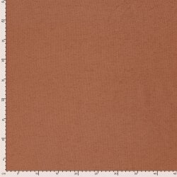 Terry Crêpe *Marie* Uni - altziegelrot