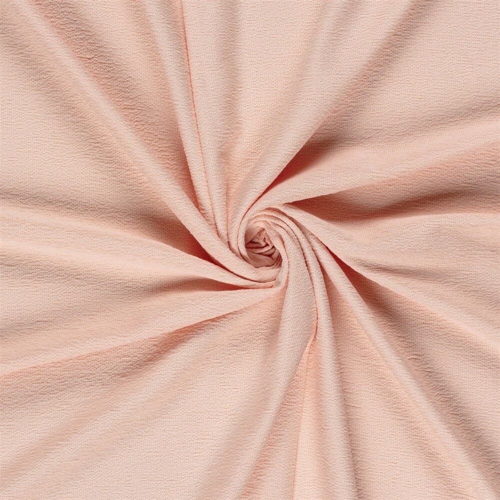 Terry Crêpe *Marie* Uni - softlachsrosa