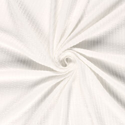 Feinripp Jacquard Uni - creme