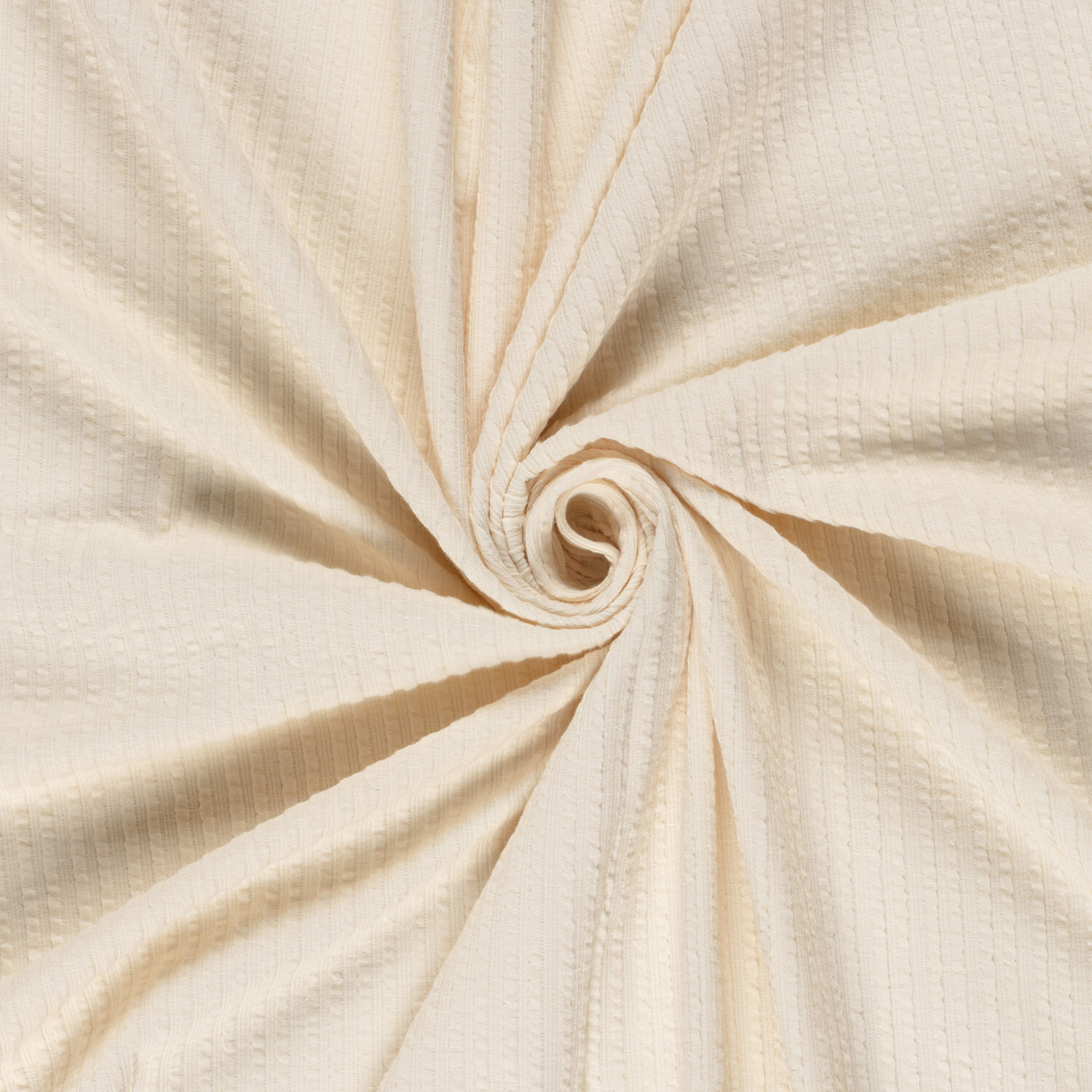 Feinripp Jacquard Uni - elfenbein