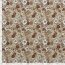 Baumwolljersey Herbstblumen - cremebeige